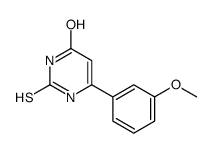 2,3-二氢-6-(3-甲氧基苯基)-2-硫氧代-4(1h)-嘧啶酮结构式