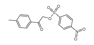 2-oxo-2-(p-tolyl)ethyl 4-nitrobenzenesulfonate Structure