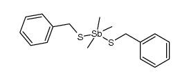 Bis-benzylmercapto-trimethyl-antimon Structure