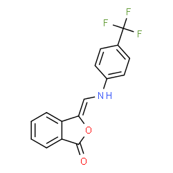 3-([4-(TRIFLUOROMETHYL)ANILINO]METHYLENE)-2-BENZOFURAN-1(3H)-ONE Structure