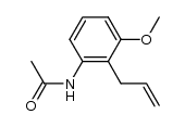 acetic acid-(2-allyl-3-methoxy-anilide)结构式