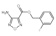 (2-fluorophenyl)methyl 4-amino-1,2,5-oxadiazole-3-carboxylate结构式