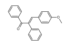 1,2-diphenyl-3-(p-methoxyphenyl)propenone Structure