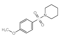 1-(4-methoxyphenyl)sulfonylpiperidine结构式