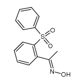 1-[2-(Phenylsulfonyl)phenyl]ethanone oxime结构式