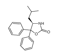 (R)-(+)-5,5-DIPHENYL-4-ISOBUTYL-2-OXAZOLIDINONE structure