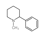 Piperidine, 1-methyl-2-phenyl- Structure