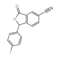 1-(4-Fluorophenyl)-1,3-dihydro-3-oxo-5-isobenzofurancarbonitrile Structure