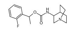 (1-aza-bicyclo[2.2.2]oct-3-yl)carbamic acid-1-(2-fluorophenyl)ethyl ester结构式