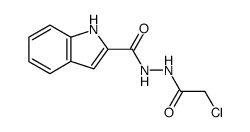 indole-2-carboxylic acid N'-chloroacetyl-hydrazide Structure