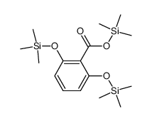 2,6-Bis(trimethylsilyloxy)benzoic acid trimethylsilyl ester Structure