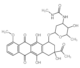 Daunomycin, N-(methylcarbamoyl)- Structure