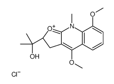 2-[(2R)-4,8-dimethoxy-9-methyl-2,3-dihydrofuro[2,3-b]quinolin-9-ium-2-yl]propan-2-ol,chloride结构式