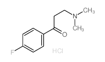 1-Propanone,3-(dimethylamino)-1-(4-fluorophenyl)-, hydrochloride (1:1) structure