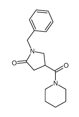 1-Benzyl-4-(piperidinocarbonyl)pyrrolidin-2-one Structure
