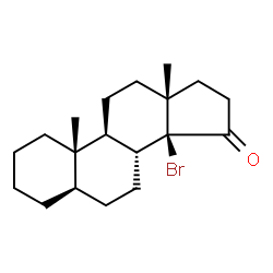 14β-Bromo-5α-androstan-15-one Structure