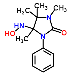 4-(Hydroxyamino)-1,4,5,5-tetramethyl-3-phenyl-2-imidazolidinone结构式