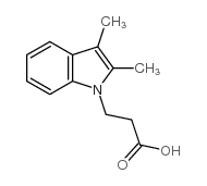 3-(2,3-dimethylindol-1-yl)propanoic acid Structure