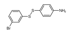 m-Bromphenyl-p-aminophenyl-disulfid结构式