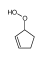 cyclopent-1-en-3-yl hydroperoxide结构式