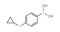 4-环丙基硫代苯硼酸结构式