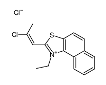 2-[(Z)-2-chloroprop-1-enyl]-1-ethylbenzo[e][1,3]benzothiazol-1-ium,chloride Structure