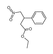 ethyl 4-nitro-3-phenylbutanoate结构式