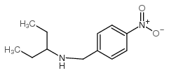 N-[(4-nitrophenyl)methyl]pentan-3-amine Structure