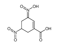 5-Nitro-3-acinitro-1-cyclohexen-1-carbonsaeure结构式