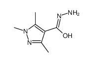 1,3,5-Trimethyl-1H-pyrazole-4-carbohydrazide结构式