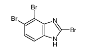 2,4,5-tribromo-1(3)H-benzoimidazole结构式