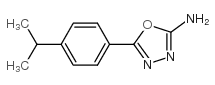 5-(4-propan-2-ylphenyl)-1,3,4-oxadiazol-2-amine结构式