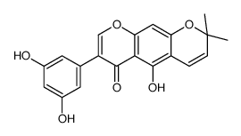 5-Hydroxy-3-(2,4-dihydroxyphenyl)-8,8-dimethyl-4H,8H-benzo[1,2-b:5,4-b']dipyran-4-one Structure