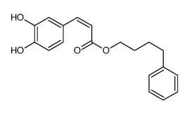 4-phenylbutyl 3-(3,4-dihydroxyphenyl)prop-2-enoate Structure