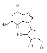 2-amino-9-[2,3-dihydroxy-4-(hydroxymethyl)cyclopentyl]-3H-purin-6-one picture