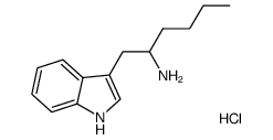 1-(1H-Indol-3-Yl)Hexan-2-Amine Hydrochloride Structure