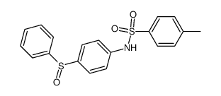 4-methyl-N-(4-(phenylsulfinyl)phenyl)benzenesulfonamide结构式