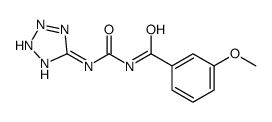 3-methoxy-N-(2H-tetrazol-5-ylcarbamoyl)benzamide结构式
