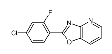 2-(4-chloro-2-fluorophenyl)-[1,3]oxazolo[4,5-b]pyridine Structure