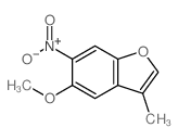 5-methoxy-3-methyl-6-nitro-benzofuran structure