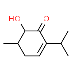 2-Cyclohexen-1-one,6-hydroxy-5-methyl-2-(1-methylethyl)-(9CI) Structure