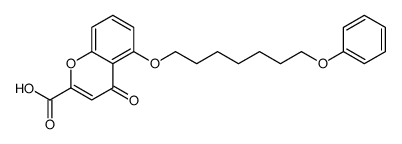 4-oxo-5-(7-phenoxyheptoxy)chromene-2-carboxylic acid Structure