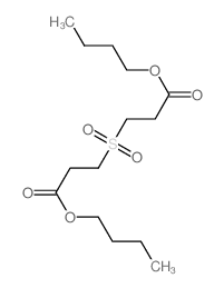 butyl 3-(2-butoxycarbonylethylsulfonyl)propanoate结构式