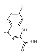 2-[(4-chlorophenyl)hydrazinylidene]propanoic acid structure