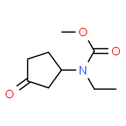 Carbamic acid,ethyl(3-oxocyclopentyl)-,methyl ester (9CI)结构式