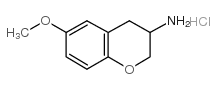 6-甲氧基-苯并二氢吡喃-3-胺盐酸盐结构式