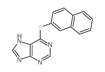 6-naphthalen-2-ylsulfanyl-5H-purine structure