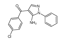 (5-AMINO-1-PHENYL-1H-PYRAZOL-4-YL)(4-CHLOROPHENYL)METHANONE structure