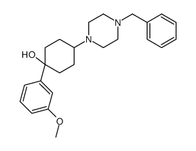 4-(4-benzylpiperazin-1-yl)-1-(3-methoxyphenyl)cyclohexan-1-ol Structure