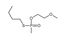 1-[2-methoxyethoxy(methyl)phosphoryl]sulfanylbutane Structure